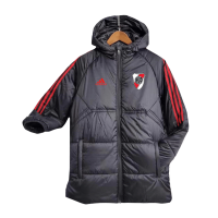 River Plate Cotton Winter Soccer Jacket Black 2023/24 Mens