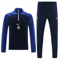 Al Nassr Soccer Sweatshirt + Pants Replica Navy Zipper 2023/24 Mens