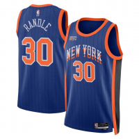 New York Knicks Swingman Jersey - City Edition Blue 2023/24 Mens (Julius Randle #30)