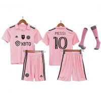 Inter Miami Soccer Whole Kit Jersey + Short + Socks Replica "Messi GOAT" Home 2022 Youth (MESSI #10)