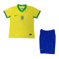 Brazil Soccer Jersey + Short Replica Home 2024 Youth