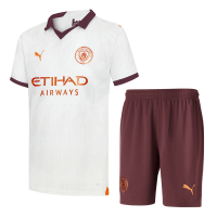 Manchester City Soccer Jersey + Short Replica Away 2023/24 Mens