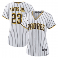 San Diego Padres Home Replica Player Jersey White/Brown 2023/24 Womens (Fernando Tatis Jr. #23)