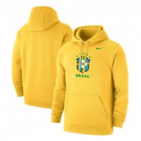 Brazil Yellow Pullover Hoodie Soccer Sweatshirt Replica 2022 Mens