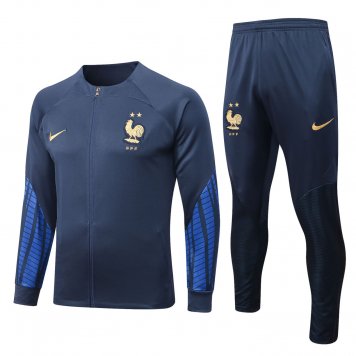 France Royal Soccer Jacket + Pants Replica Mens 2022