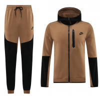 Customize Soccer Jacket + Pants Replica Brown 2023/24 Mens (Hoodie)