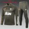 2020/21 Manchester United Olive Green Soccer Training Suit Kids