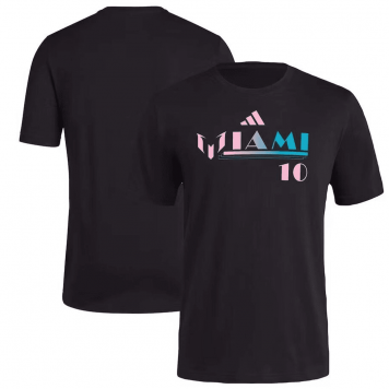 Inter Miami Soccer T-Shirt X Messi Black II 2023 Mens