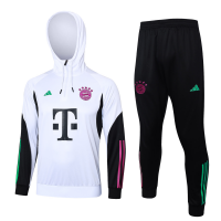 Bayern Munich Soccer Training Suit Replica White 2023/24 Mens (Hoodie)