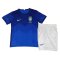 2020 Brazil Away Kids Soccer Kit(Jersey+Shorts)