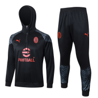 AC Milan Soccer Training Suit Replica Black 2023/24 Mens (Hoodie)