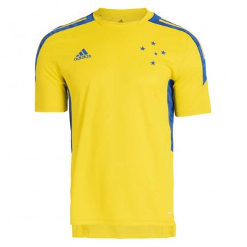 2021/22 Cruzeiro Yellow Short Soccer Training Jersey Mens