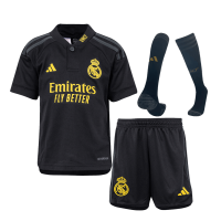 Real Madrid Soccer Whole Kit Jersey + Short + Socks Replica Third Away 2023/24 Youth