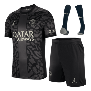 PSG Soccer Whole Kit Jersey + Short + Socks Replica Third 2023/24 Mens