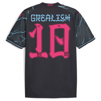 Manchester City Soccer Jersey Replica Japanese Tour Printing Third 2023/24 Mens (GREALISH #10)