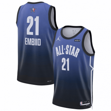 NBA Swingman Jersey All-Star Game Brand Blue 2023 Mens (Joel Embiid #21)