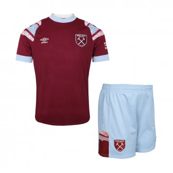 West Ham United Soccer Jersey + Short Replica Home Youth 2022/23
