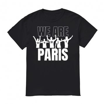 PSG WE ARE PARIS T-Shirt Black Mens 2021/22