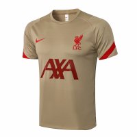 Liverpool Short Soccer Training Jersey Gold Mens 2021/22