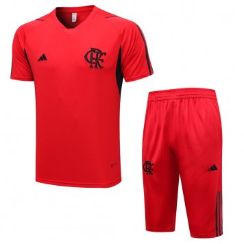 Flamengo Soccer Jersey + Short Replica Red 2023/24 Mens