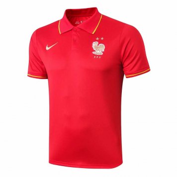 2019/20 France Red Mens Soccer Polo Jersey [39112165]