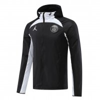 PSG x Jordan All Weather Windrunner Soccer Jacket Black 2021/22 Men's (Hoodie)
