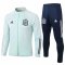 2020/21 Spain Mint Green Mens Soccer Training Suit(Jacket + Pants)