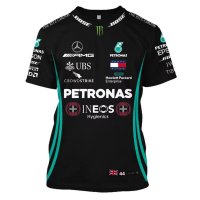 Mercedes AMG Petronas F1 Team T-Shirt Black 3D Fashion Mens 2021/22