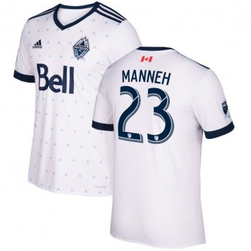 2017 Vancouver Whitecaps Home White Soccer Jersey Replica Manneh #23