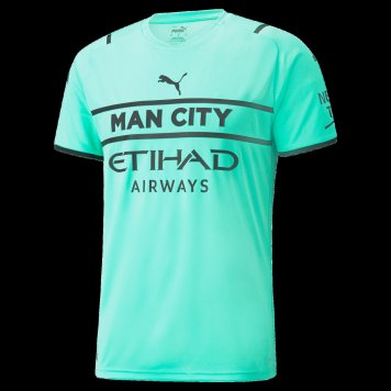 Manchester City Soccer Jersey Replica Goalkeeper Candy Green Short Sleeve Mens 2021/22