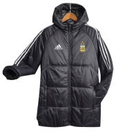 Argentina Cotton Winter Soccer Jacket Black 2023 Mens