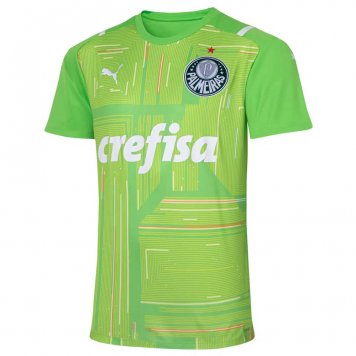 2021/22 Palmeiras Goalkeeper Green Soccer Jersey Replica Mens [2020128126]