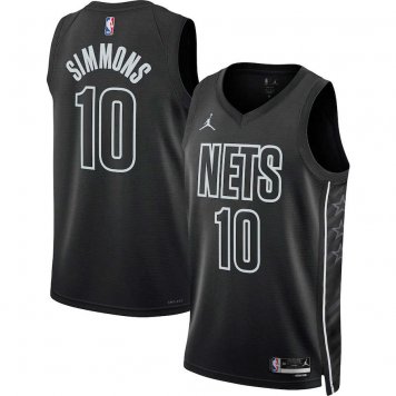 Brooklyn Nets Statement Edition Swingman Jersey Black 2022/23 Men's (SIMMONS #10)
