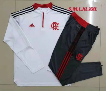 Flamengo Soccer Training Suit White Mens 2021/22