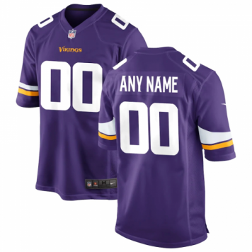 Minnesota Vikings Mens Purple Player Game Jersey