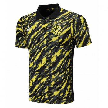 2021/22 Borussia Dortmund Yellow-Black Soccer Polo Jersey Mens