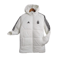 Argentina Cotton Winter Soccer Jacket White 2023/24 Mens