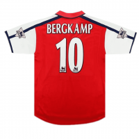 Arsenal Soccer Jersey Replica Home 2000/2001 Mens (Retro Bergkamp #10)