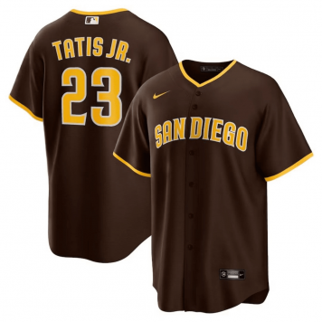 San Diego Padres Alternate Replica Player Jersey Brown 2023/24 Mens (Fernando Tatis Jr. #23)