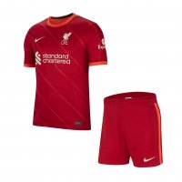2021/22 Liverpool Soccer Jersey Home Replica + Short Kids