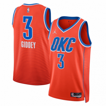 Oklahoma City Thunder Swingman Jersey - Statement Edition Brand Orange 2022/23 Mens (Josh Giddey #3)