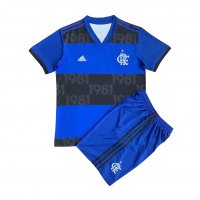 2021/22 Flamengo Blue Soccer Jersey Replica + Short Kids
