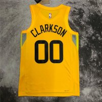 Utah Jazz Icon Edition Swingman Jersey Yellow 2022/23 Men's (CLARKSON #00)