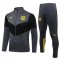 Borussia Dortmund Soccer Training Suit Jacket + Pants Replica Grey Mens 2021-22