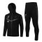 Liverpool Soccer Training Suit Jacket + Pants Hoodie Black Mens 2021/22