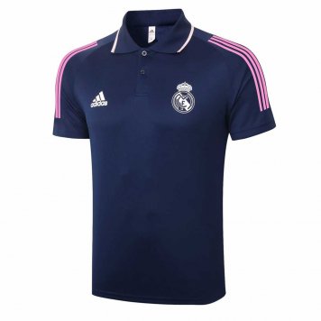 2020/21 Real Madrid Navy Mens Soccer Polo Jersey