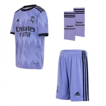 Real Madrid Away Soccer Jersey + Short + Socks Replica Youth 2022/23