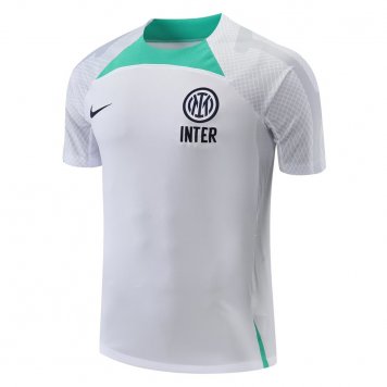 Inter Milan Soccer Training Jersey Replica White 2022/23 Mens