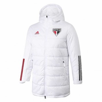 2020/21 Sao Paulo FC White Mens Soccer Winter Jacket