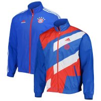 Bayern Munich Windrunner Soccer Jacket On-Field Team Logo Anthem Reversible Blue Full-Zip 2023/24 Men's